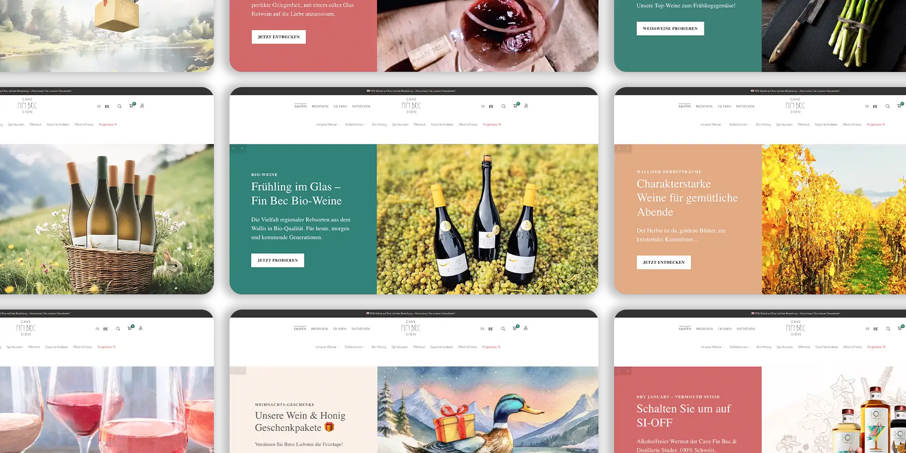 Fin Bec Weingut Marketing Onpage Slider
